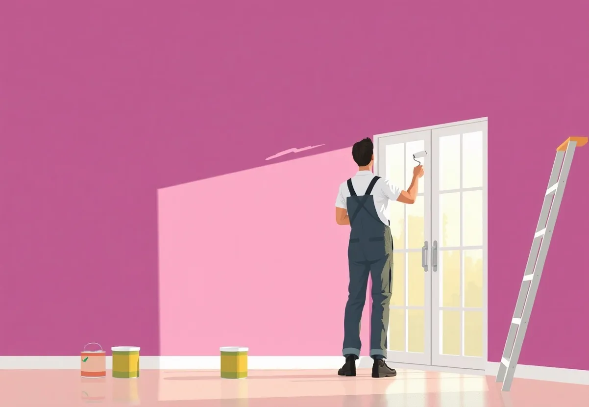 Peintre Amilly 45200 en intervention sur un chantier